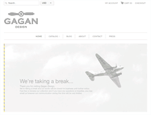 Tablet Screenshot of gagan-design.com